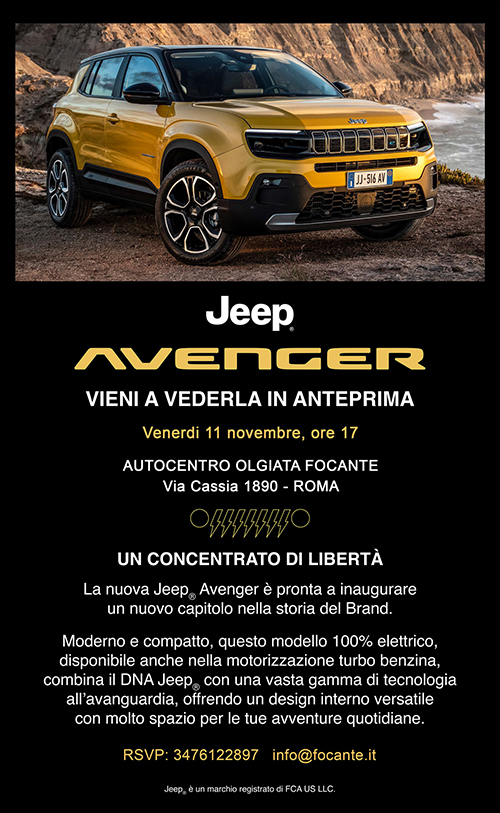 Concessionaria FOCANTE presenta Jeep Avenger