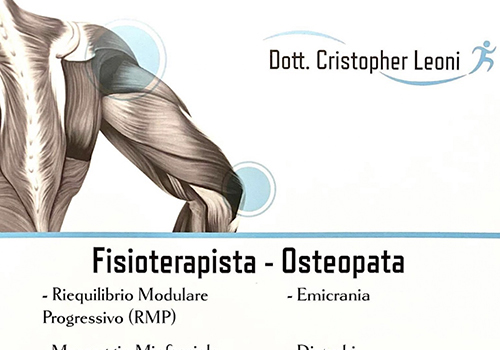 Dott. Cristopher Leoni – Fiosioterapista ° Osteopata