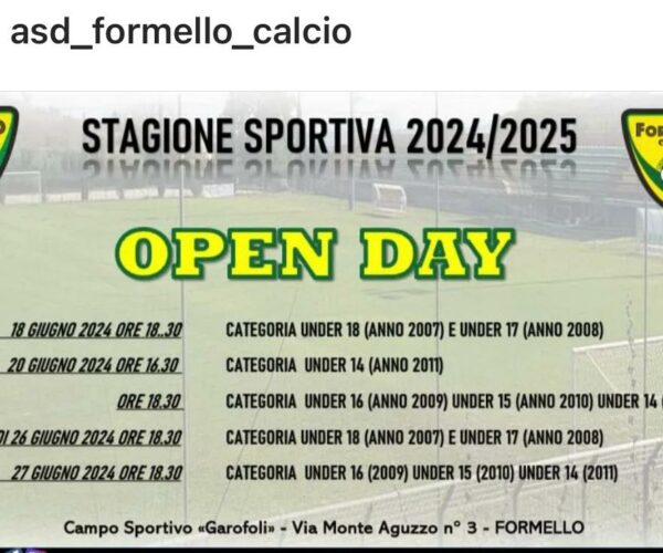ASD Formello Calcio – Stagione 2024/2025