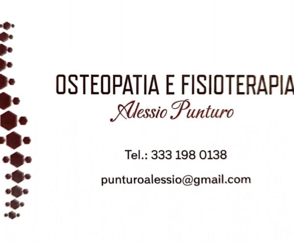 ALESSIO PUNTURO – Osteopata e Fisioterapista